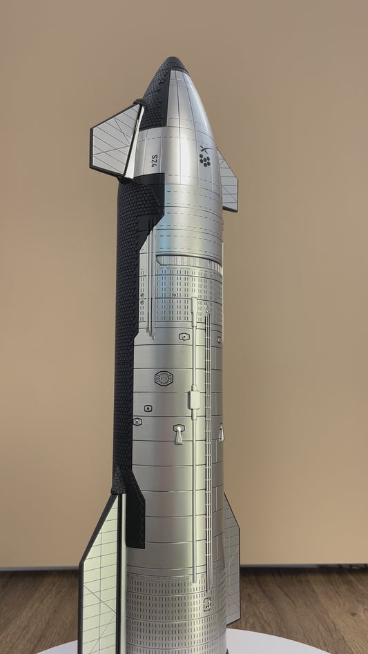 SpaceX Starship 1/144 Ship24 Model with welding marks - resin printed super rocket model
