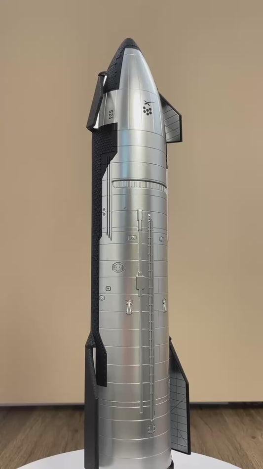 SpaceX Starship 1/144 Ship24 Model smooth version - resin printed super rocket model